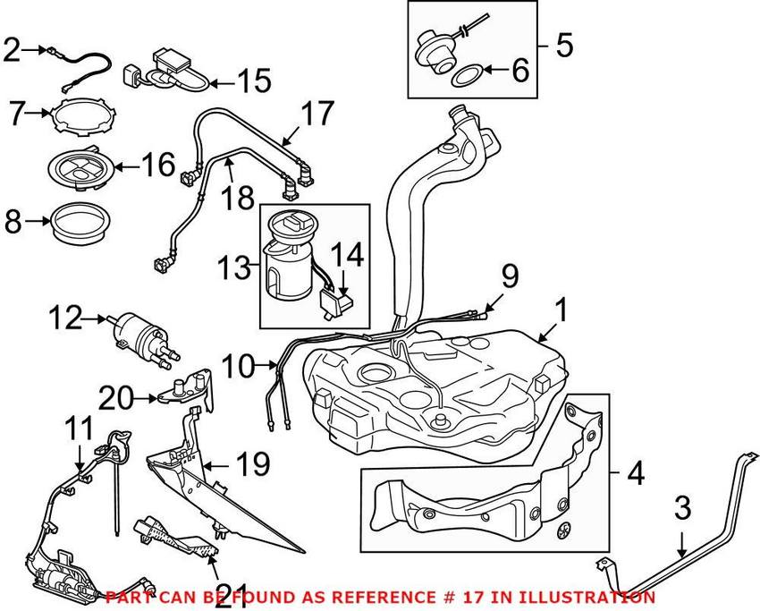 VW Fuel Hose 1K0201293J Genuine VW/Audi 1K0201293J